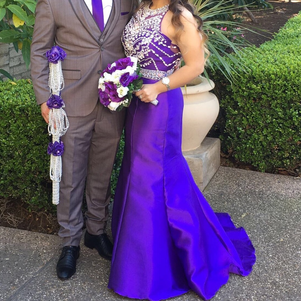 Great condition long purple dress with details